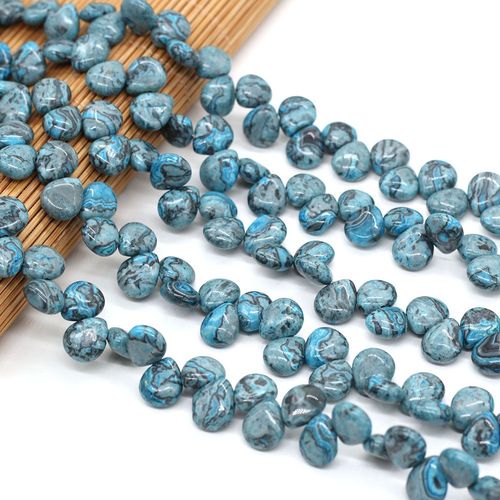 Perles En Pierre D'agates Naturelles, Quartz Rose En Forme De Goutte D'eau, Artisanat Lisse Fait À La Main, Fabrication De Bijoux De Bracelet Diy