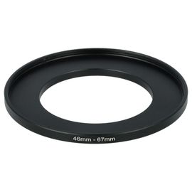 vhbw Adaptateur de filtre Step-Up 46mm - 67mm compatible avec Pentax smc DA 21 mm 3.2 AL Limited Edition objectif d'appareil photo, métal noir