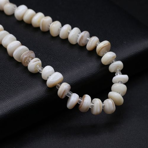 Perle De Coquillage D'eau Douce Naturelle Irrégulière, Coquille Blanche, Entretoise Adt, Collier De Bricolage Exécutif, Bracelet, Accessoires De Bijoux, 8mm