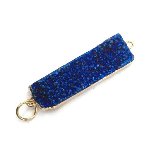 Pierre Naturelle Rectangulaire De Personnalité, Connecteur En Agate, Artisanat Fait À La Main, Collier, Bracelet, Bijoux, Accessoires De Fabrication De Cadeaux