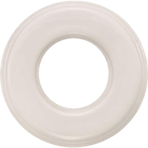 Plaque de finition Fontini Garby simple Porcelaine blanche