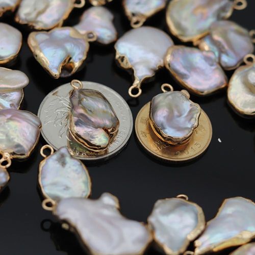 Pendentif En Perle Blanche Naturelle Irrégulière, Artisanat Fait À La Main, Bricolage, Mignon, Fête, Collier, Bracelet, Boucles D'oreilles, Accessoires De Bijoux, Fabrication De Cadeaux