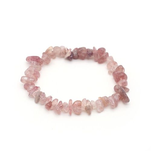 Bracelet En Pierre De Cristal Naturel, Coquille De Gravier Irrégulier, Breloque Extensible Faite À La Main, Bijoux Avec Corde Élastique, Cadeau Pour Femmes, 19cm