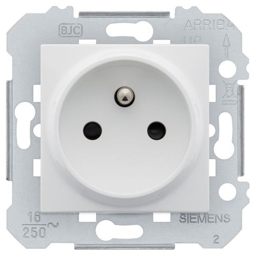 SIEMENS - SIEMENS - Prise 2P+T Blanc DELTA VIVA