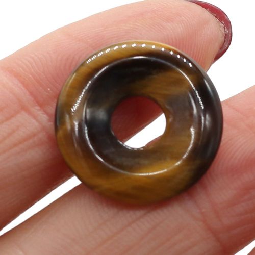 Bague Ronde En Pierre Naturelle, Douce Ol, Artisanat, Transfert Opale D'oeil De Tigre, Fabrication De Bracelet, Collier, Pull, Chaîne, Perles, Bijoux