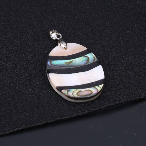 Pendentif En Coquillage D'ormeau Naturel De Forme Nar, Breloques D'épissage Naturel, Bijoux De Bricolage Pour Les Dirigeants, Cadeau De Fête, 25x35mm