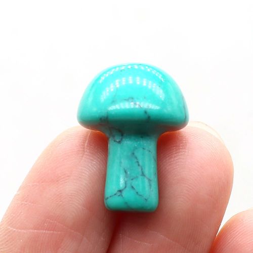 Collier En Pierre Naturelle Opale En Forme De Champignon, Pendentif Non Poreux, Perles Artisanales Faites À La Main, Accessoires De Bracelet Et Boucles D'oreilles 15x20mm