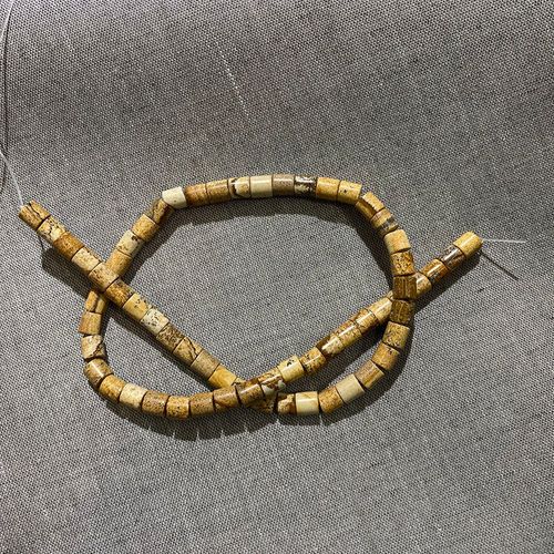 Perles Semi-Précieuses Cylindriques En Pierre Naturelle, Collier Rétro, Boucles D'oreilles, Accessoires De Bijouterie, Fabrication De Cadeaux