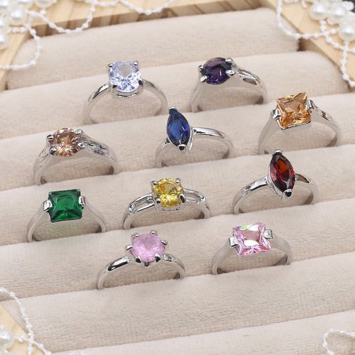 Bague Naren Alliage Métallique D'agate Pour Hommes Et Femmes, Coquille De Pierre Naturelle, Résine De Style Mixte, Bijoux De Fête De Mariage, Cadeau, Ensemble De 10 Pièces