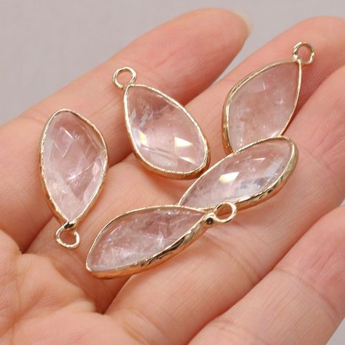 Collier En Pierre Naturelle, Améthyste, Amazonite, Pendentif, Mignon, Boucle D'oreille, Bracelet, Accessoires Bijoux, Fabrication De Cadeaux, Vente En Gros, 4 Pièces