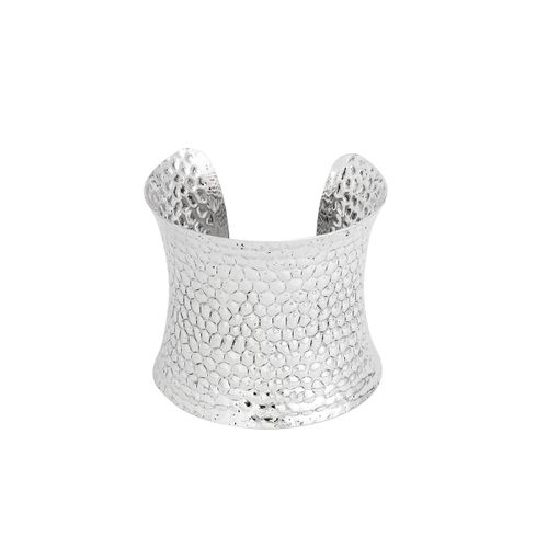 Ingesight.Z-Bracelet À Motif De Fleurs Sculptées Pour Femmes Et Hommes, Manchette Large Ouverte, Bracelet En Métal Vintage, Bracelet Ethnique Antique, Décor De Fête