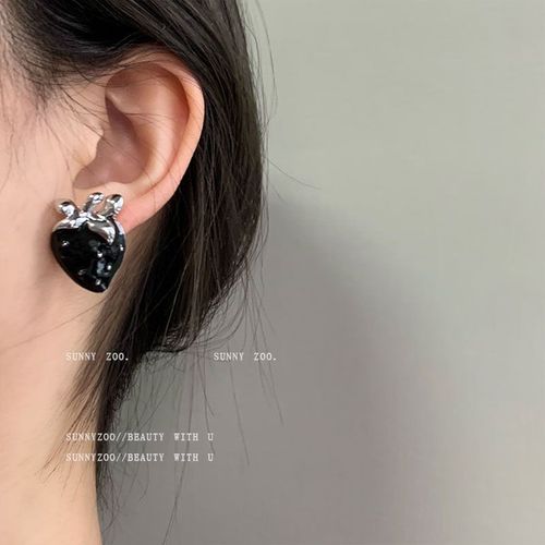 Boucles D'oreilles Pendantes En Cristal Violet Coréen Pour Femmes, Coeur, Papillon, Ange, Goutte, Cadeau De Fête Pour Fille, Bijoux Esthétiques Gothiques