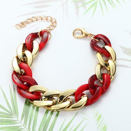 Ingesight.Z-Bracelets En Résine De Couleur Verte, Bracelets À Bascule En Acrylique, Bracelets D'amitié Lasso Pour Femmes, Bijoux De Poignet