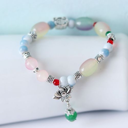Bracelet En Alliage De Céramique De Style Chinois, Accessoires De Mode, Perlé, Ethnique, Nouveau
