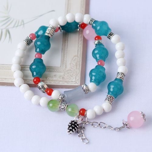 Bracelets De Perles En Céramique Pour Femmes, Accessoires Chakra Bohème, Pour Prière Artistique, Livraison Directe