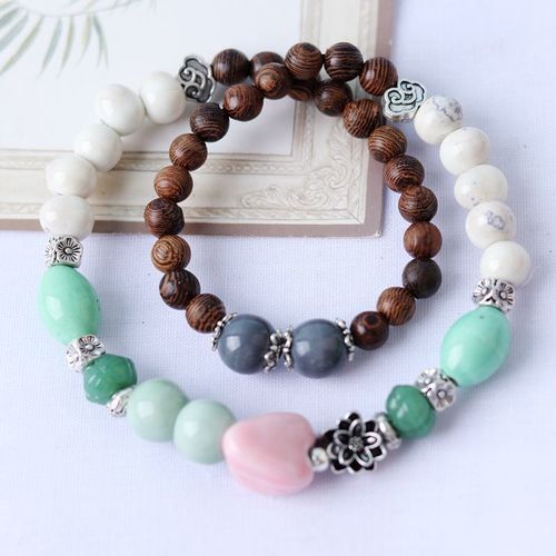Bracelets De Perles En Céramique Pour Femmes, Accessoires Chakra Bohème, Pour Prière Artistique, Livraison Directe