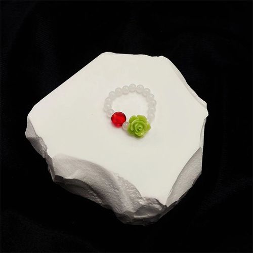 Bagues En Cristal Naturel De Style Chinois Pour Femmes, Anneau En Pierre De Lune, Quartz Rose, Vintage, Bijoux Cadeau