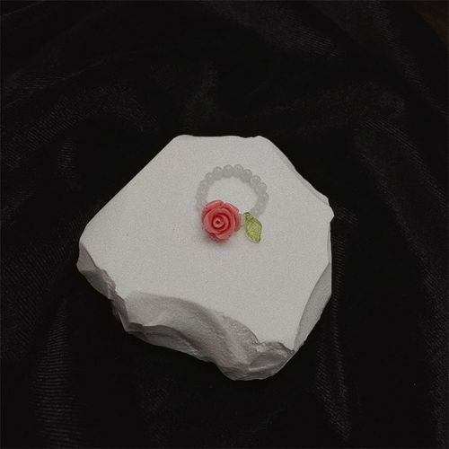 Bagues En Cristal Naturel De Style Chinois Pour Femmes, Anneau En Pierre De Lune, Quartz Rose, Vintage, Bijoux Cadeau