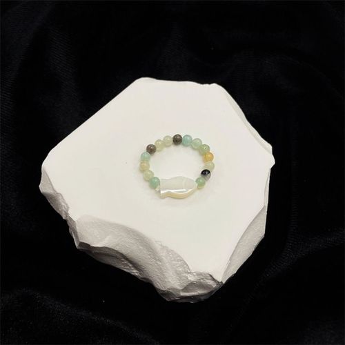 Bagues En Cristal Naturel De Style Chinois Pour Femmes, Anneau En Pierre De Lune, Quartz Rose, Vintage, Bijoux Cadeau