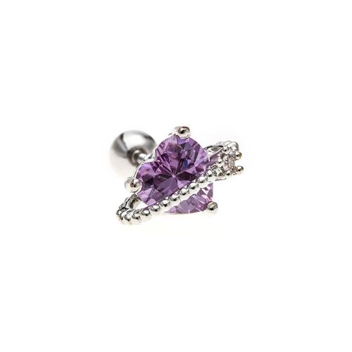 Boucles D'oreilles En Acier Inoxydable Pour Femme Et Fille, Bijoux En Forme De C¿Ur, D'ours, Rose, Violet, Cool, Piercing Cartilage, Nouvelle Collection