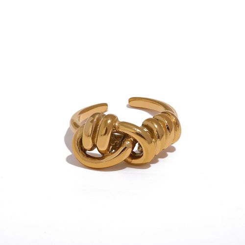 Yhpup-Bague À Nministériels D Géométrique En Acier Inoxydable Pour Femme, Charme En Métal, Bijoux De Forme Bergame, Cadeau, 2023