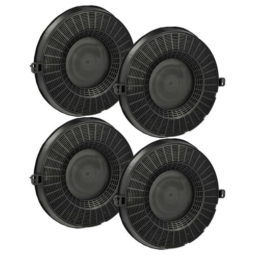 vhbw 4x Filtres à charbon actif compatible avec AEG DU4161-D, DU4161-M, DU 4161 D, DU 4161 M, DU 4161 W, DU4161-W, DU 4190 M hotte aspirante