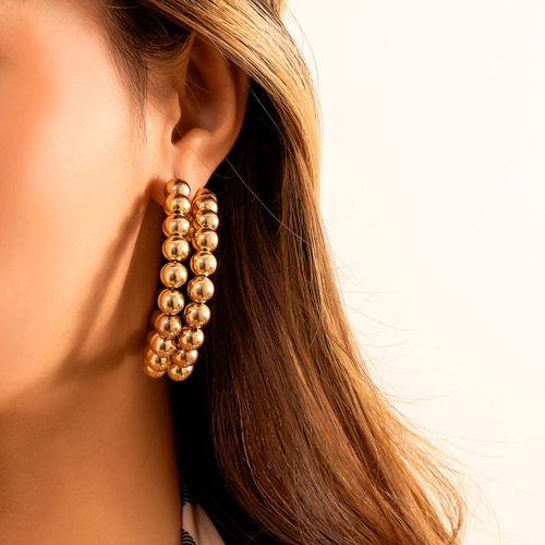 Ingesight.Z-Boucles D'oreilles Créoles En Plastique Ccb Exagérées Pour Femmes, Bijoux Punk, Document Goold, Géométrique, Grand Cercle Rond