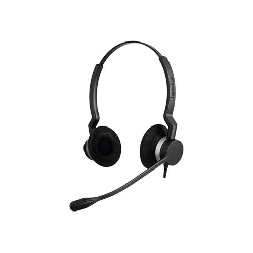 Jabra BIZ 2300 MS QD Duo - Micro-casque - sur-oreille - filaire - Quick Disconnect