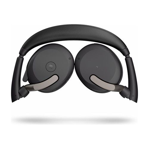 Jabra Evolve2 65 Flex MS Stereo - Micro-casque - sur-oreille - Bluetooth - sans fil - Suppresseur de bruit actif - USB-C - noir - avec socle de recharge sans fil - Certifié pour Microsoft Teams