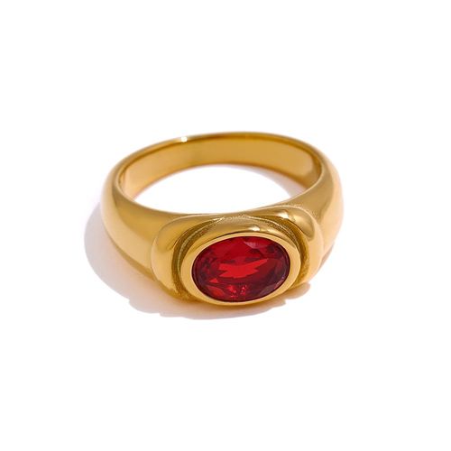 Yhpup-Bague En Acier Inoxydable Vert Cubique Pour Femme, Bijou De Haute Qualité, En Métal 18 K, Cadeau