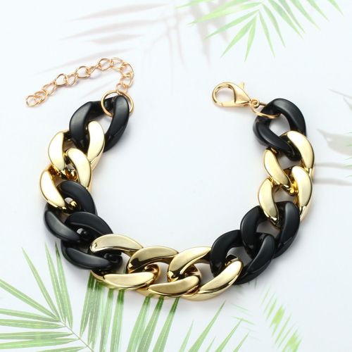 Ingesight.Z Bracelet En Résine Pour Femmes, Breloque De Couleur Verte Acrylique, Bijoux D'amitié À Bascule Type Lasso, Accessoire De Poignet, Disponible En 9 Couleurs