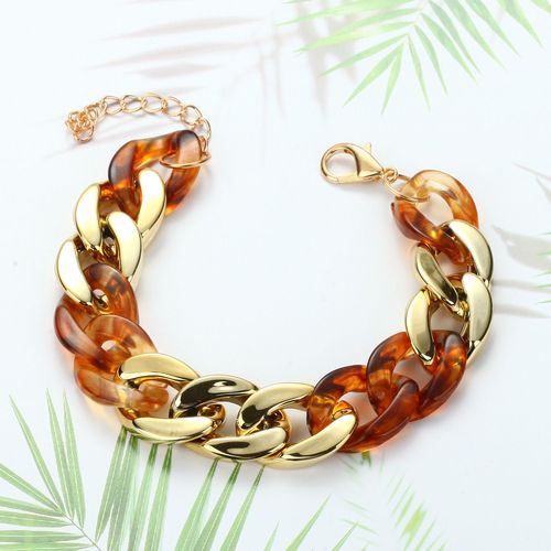Ingesight.Z Bracelet En Résine Pour Femmes, Breloque De Couleur Verte Acrylique, Bijoux D'amitié À Bascule Type Lasso, Accessoire De Poignet, Disponible En 9 Couleurs