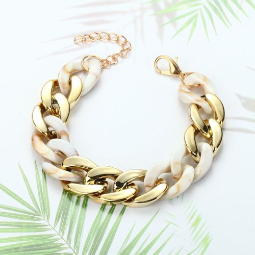 Ingesight.Z Bracelet En Résine Pour Femmes, Breloque De Couleur Verte Acrylique, Bijoux D'amitié À Bascule Type Lasso, Accessoire De Poignet, Disponible En 9 Couleurs