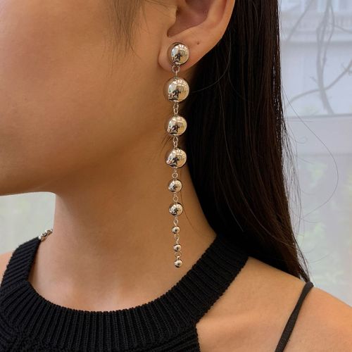 Ingesight.Z-Boucles D'oreilles Créoles En Plastique Ccb Exagérées Pour Femmes, Bijoux Punk, Document Goold, Géométrique, Grand Cercle Rond