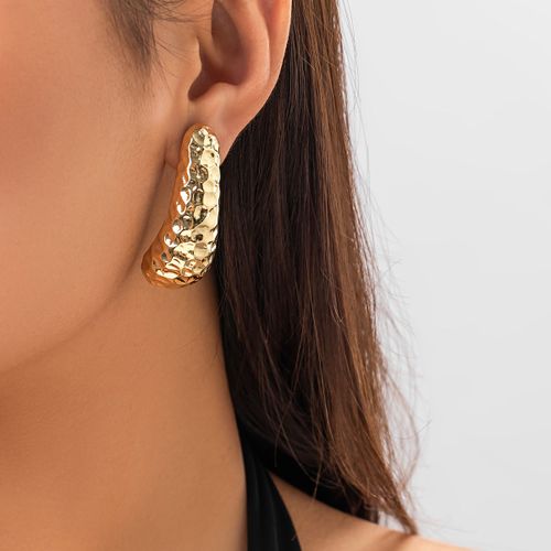 Lacteo-Boucles D'oreilles Pendantes À Maillons Multicouches Pour Femmes, Breloque Fleur En Métal, Grande Perle, Bijoux En Forme De Goutte D'eau, Bijoux De Fête, Document Doré, 216.239.