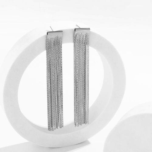 Lacteo-Boucles D'oreilles Pendantes À Pampilles En Métal Doré Pour Femme, Ligne Fine, Pendentif Long Exagéré, Bijoux Vintage, Fête De Mariage, Document