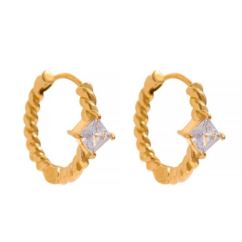 Yhpup-Boucles D'oreilles Créoles En Acier Inoxydable, Bijoux Géométriques Ronds, Exquis, Cubique, Contre-Indiqué, Chic, Mode Coréenne, Charme, Tarjuvenfree