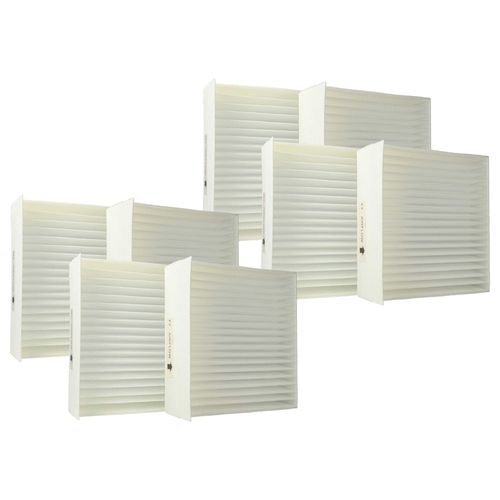 vhbw Lot de filtres remplacement pour Zehnder 527004280, 521 012 720 pour appareil de ventilation - Filtre à air M5 / F7 (8 pcs), Blanc