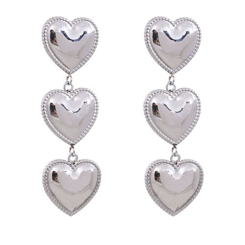 Yhpup-Boucles D'oreilles Pendantes Coeur Pour Femme, Acier Inoxydable, Or Rouillé Vert, 18k Sweats, Plaqué Chimjewelry, Gala Gala, Charme, Mode