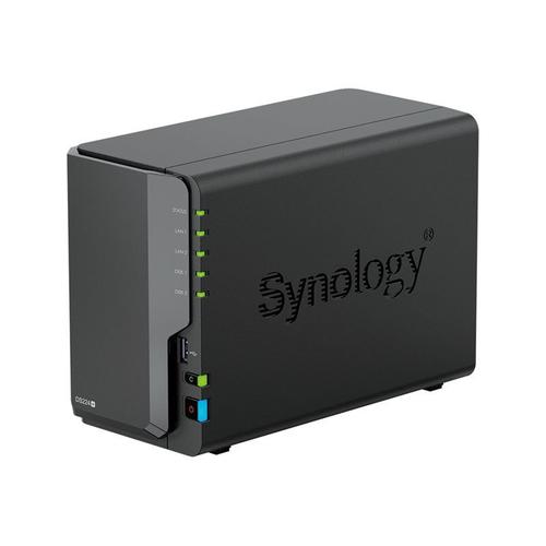 Synology Disk Station DS224+ - Serveur NAS - RAID RAID 0, 1, JBOD - RAM 2 Go - Gigabit Ethernet - iSCSI support