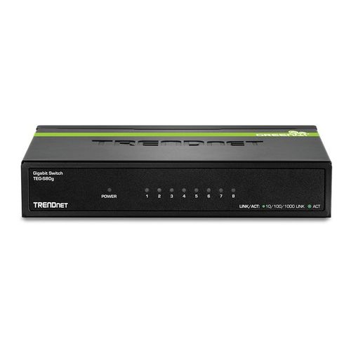 TRENDnet TEG S80G - Commutateur - 8 x 10/100/1000 - de bureau - Conformité TAA