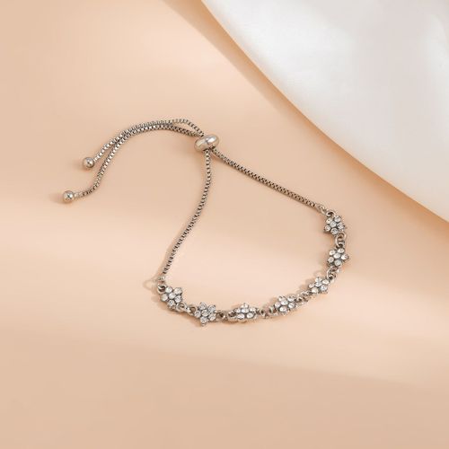 Lacteo-Bracelet En Biscuits Brillant En Forme De Fleur Pour Femme, Bijoux En Métal Doré, Réglable, Accessoires De Fête, Nouveau