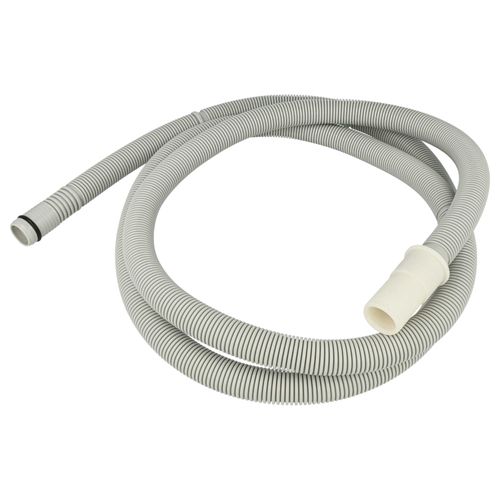 vhbw Tuyau de vidange compatible avec Siemens SN56M691EU, SN56M680EU, SN56M591EU, SN56M581EU lave-vaisselle - 19mm, gris, 2,3m