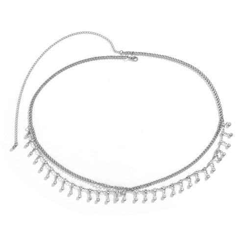 Lacteo ? Chaîne De Taille À Pampilles En Strass Pour Femmes, Sexy, En Forme De Coquille D'étoile Croisée, Bijoux De Corps, Fête Sur La Plage