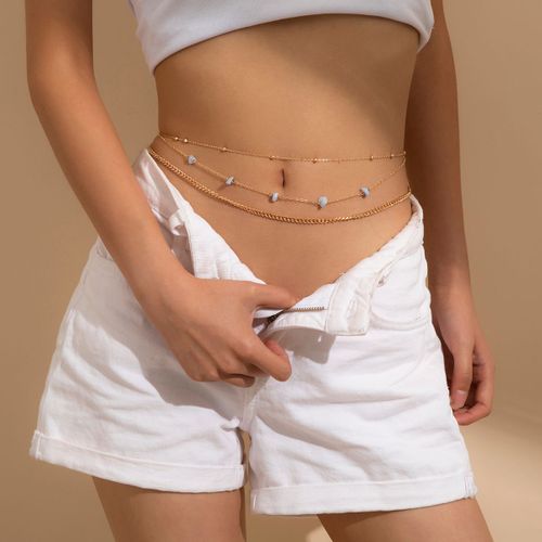 Lacteo ? Chaîne De Taille En Métal Et Cuivre Pour Femmes, 2022, Chaîne De Ventre Avec Lettres, À La Mode, Steampunk, Pour Filles