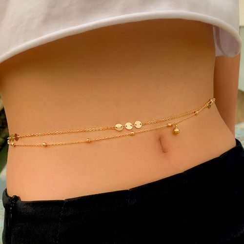 Lacteo ? Chaîne De Taille En Métal Et Cuivre Pour Femmes, 2022, Chaîne De Ventre Avec Lettres, À La Mode, Steampunk, Pour Filles