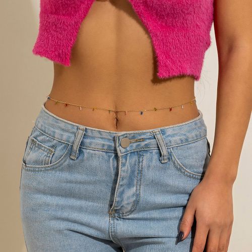Lacteo ? Chaîne De Taille En Métal Et Cuivre Pour Femmes, 2022, Chaîne De Ventre Avec Lettres, À La Mode, Steampunk, Pour Filles