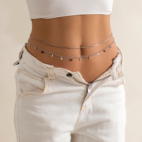Lacteo ? Chaîne De Taille En Métal Et Cuivre Pour Femmes, 2022, Chaîne De Ventre Avec Lettres, À La Mode, Steampunk, Pour Filles