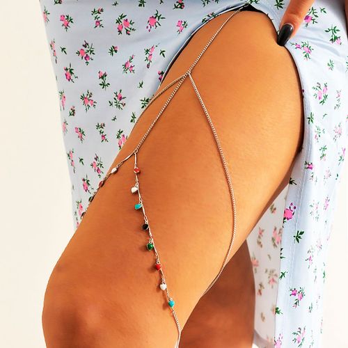 Lacteo-Bijoux De Charme De Cuisse En Strass Pour Femme, Bijoux Multicouches, Croix, Plage, Été, Mode, Cadeaux