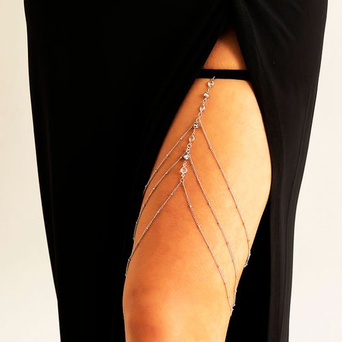 Lacteo-Bijoux De Charme De Cuisse En Strass Pour Femme, Bijoux Multicouches, Croix, Plage, Été, Mode, Cadeaux